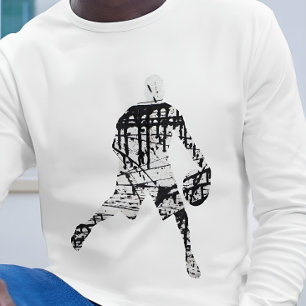 Moletom jogador de basquetebol de grafite jersey