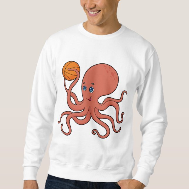 Moletom Jogador de basquetebol do Octopus (Frente)