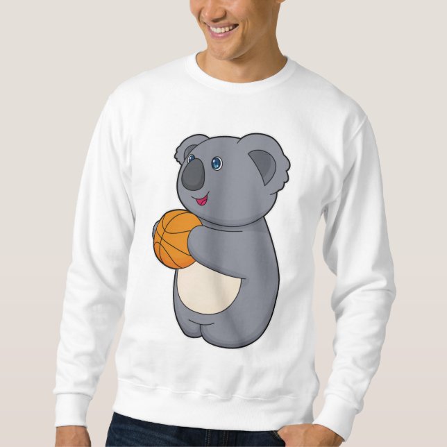 Moletom Jogador de basquetebol Koala Basquetebol (Frente)