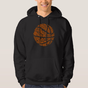 Moletom Jogador de basquetebol Typografia