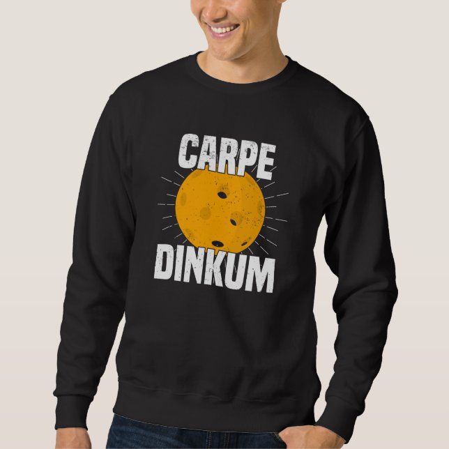 Moletom Jogador de bola de picleball no passatempo latino (Frente)