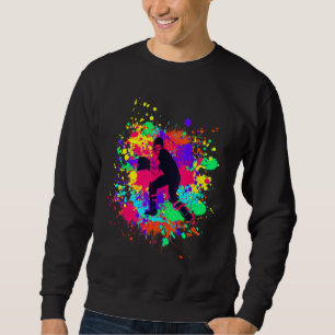 Moletom Jogador de críquete Cool Splashes para o tempo de
