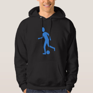 Moletom Jogador de futebol - Azul bebê