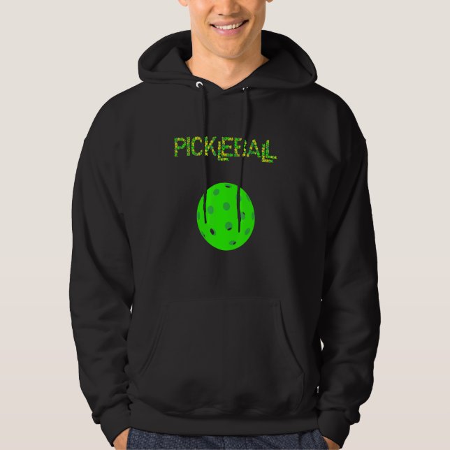 Moletom Jogador de Pickleball com Padrão de Círculo Pontil (Frente)