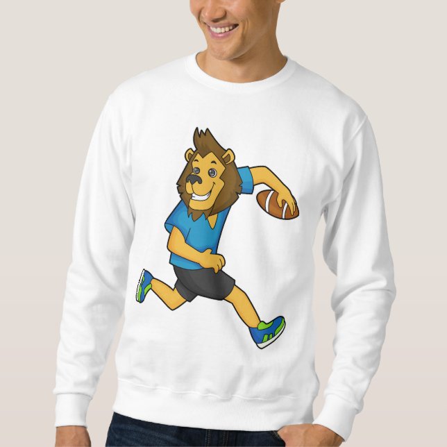 Moletom Jogador de Rugby Leão Futebol (Frente)