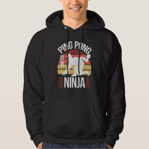 Moletom Jogador de Tênis de Mesa  Ninja de Ping Pong  Ping