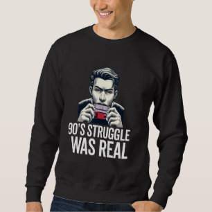 Moletom Jogador de vídeo anos 80 para homens, 1990 Nascer
