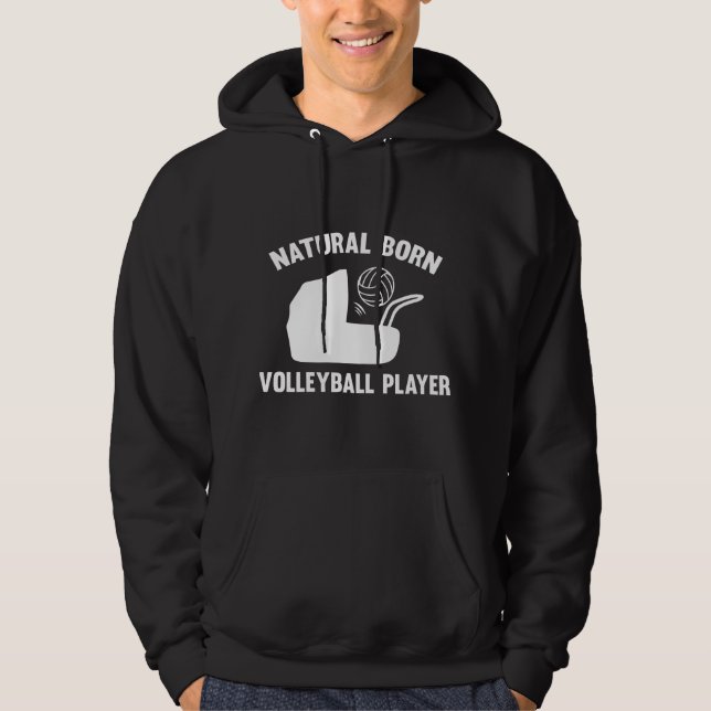 Moletom Jogador de Voleibol de Nascer Natural (Frente)