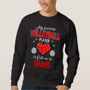 Moletom Jogador de voleibol favorito me chama de vovó mãe