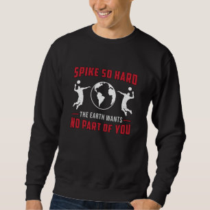 Moletom Jogador De Voleibol Spike So Duro Beach Voleibol