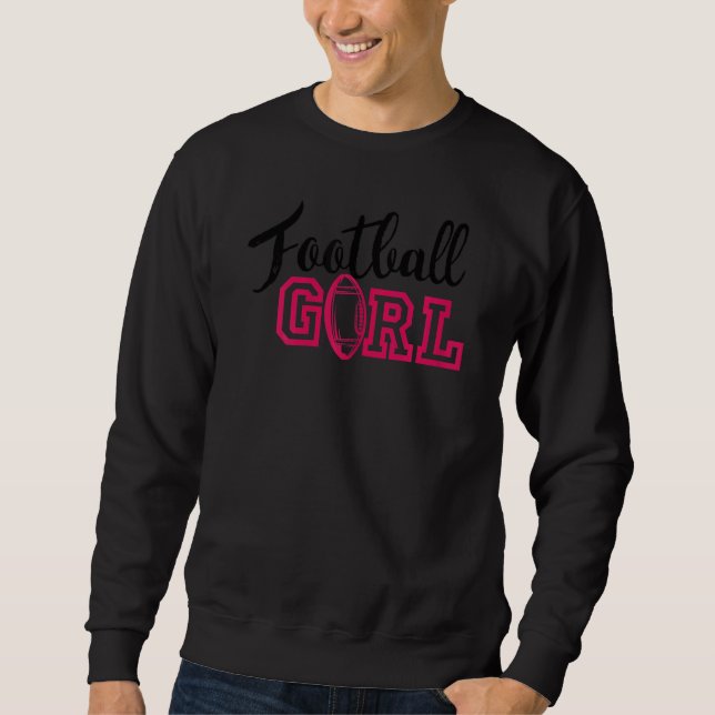 Moletom Jogadora De Futebol Feminino E Rapariga Do Gráfico (Frente)