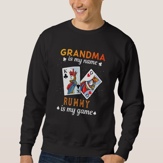 Moletom Jogadora de Rummy Feminina     Avó de Rummy (Frente)