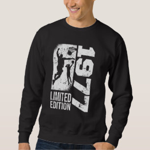 Moletom Jogadores de basquete Vintage nascer 1977 Birthday