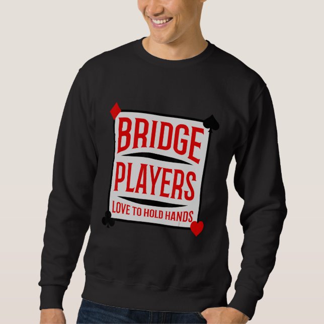 Moletom Jogadores de Bridge Jogando Cartas   (Frente)