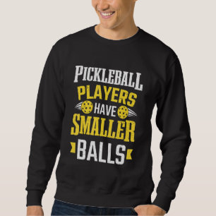 Moletom Jogadores de Pickleball de Raquete Têm Bolas Menor