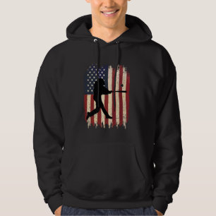 Moletom Jogadores do Baseball American Flag Vintage
