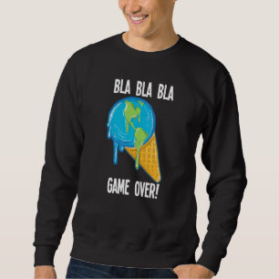 Moletom Jogo Bla Sobre A Fusão Do Sorvete Da Terra Global