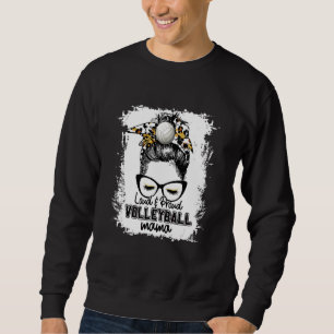 Moletom Jogo da Vida da Mamãe de Voleibol Branqueado Alto