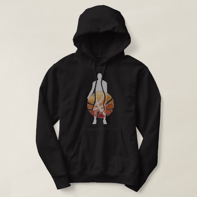 Moletom Jogo de basquete de Hoodie Mens Womens (Frente do Design)