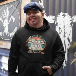 Moletom Jogos Retrorísticos Idade Como Vinho Fino - Jogo d