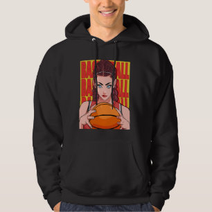 Moletom Jogue como uma garota jogadora de basquete jogador