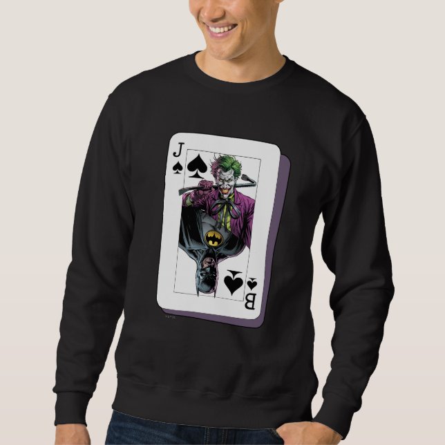 Moletom Joker and Batman Spade Playing Card Illustration (Frente)