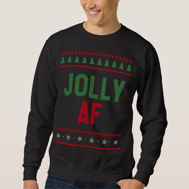 Moletom Jolly AF Feliz Natal (Frente)