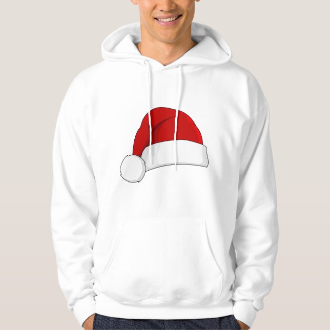 Moletom Jolly and Warm: O último Papai noel Hoodie (Frente)