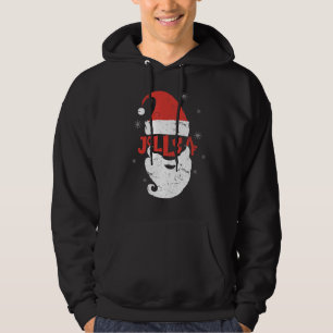 Moletom Jolly Santa Hat Beard Af Snowflakes Feliz Christma