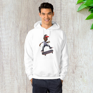 Moletom Jovens Dirigindo Um Skateiro Mens Hoodie