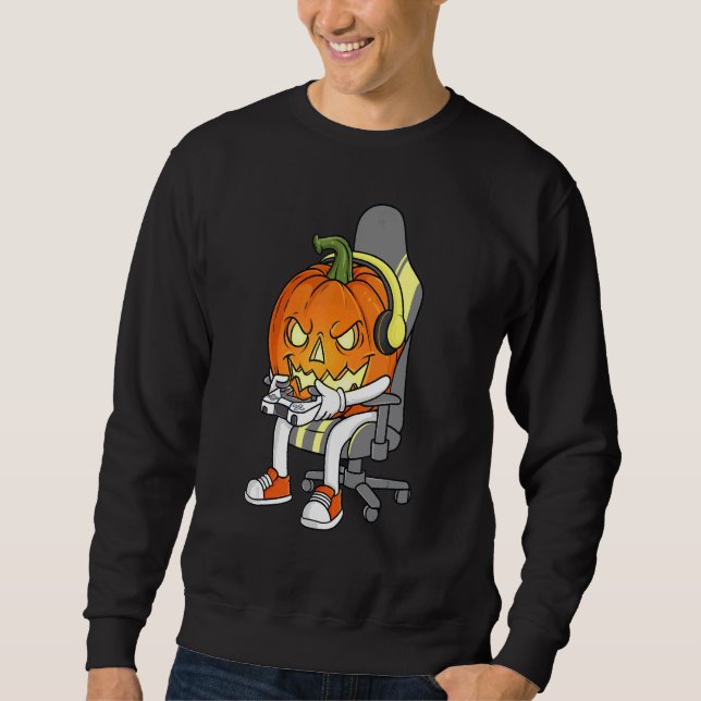Moletom Jovens do Jogo Halloween Jackolanterna assustadore (Frente)