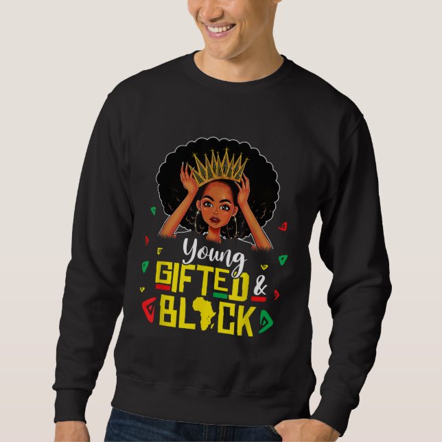 Moletom Jovens Presos E Meninas Negras Engraçadas Melanin  (Frente)
