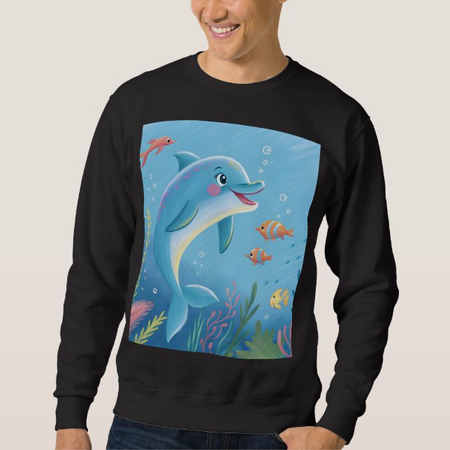 Moletom Joyful Dolphin Moments (Frente)