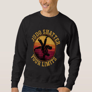 Moletom Judô Quebre Seus Limites Retro Lutador de Judô Leg