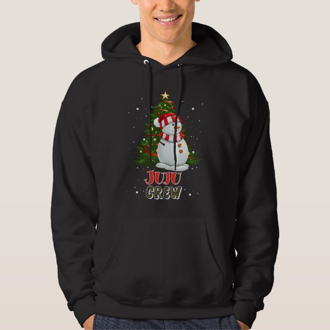 Moletom Juju Crew Snowman in Snow Matching Family Christma (Frente)