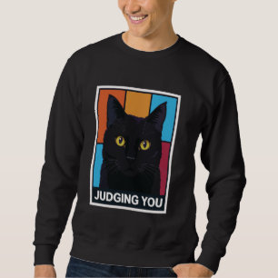 Moletom Julga Você Roupas Divertidas Amante de Gatos Humor