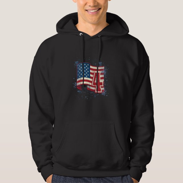 Moletom July 4th Product  Patriotism, American Flag_5 (Frente)