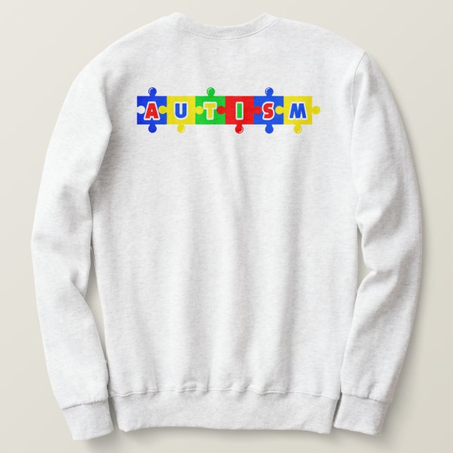 Moletom Juntos autismo (Verso do Design)