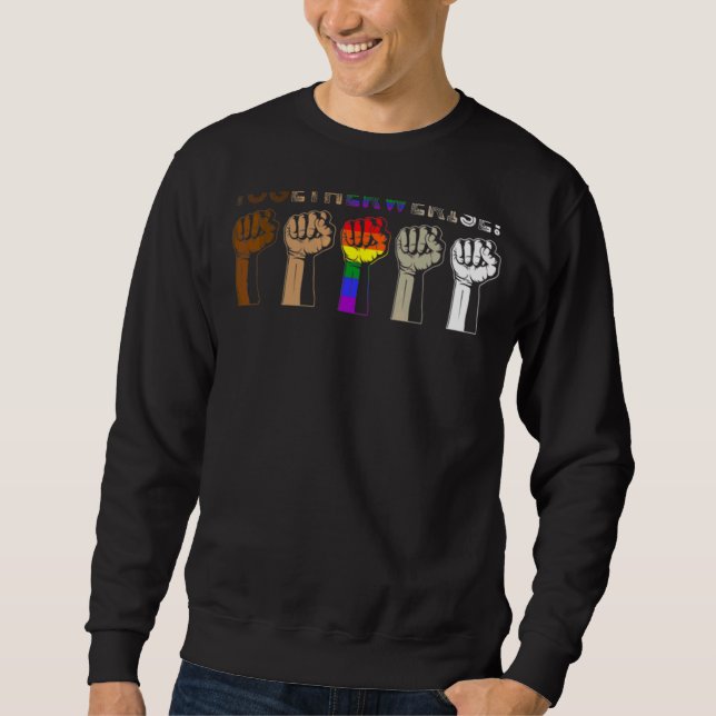 Moletom Juntos, Levantamos a Roupa dos Direitos Humanos Ju (Frente)