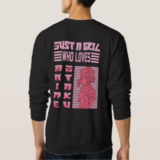 Moletom Just a Girl Who Loves Anime Otaku T-Shirt Design