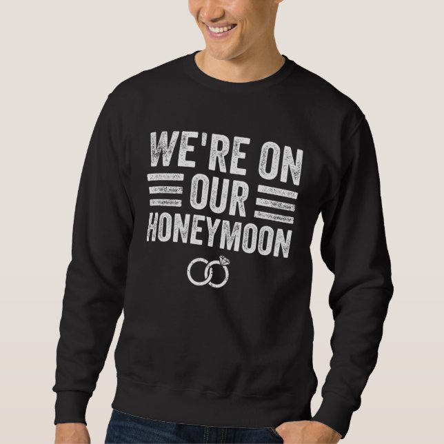 Moletom Just Married Couples Matching Honeymoon (Frente)
