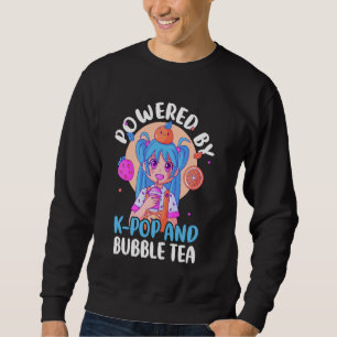 Moletom K-Pop e Bubble Tea Heart K-Drama Música Pop corean