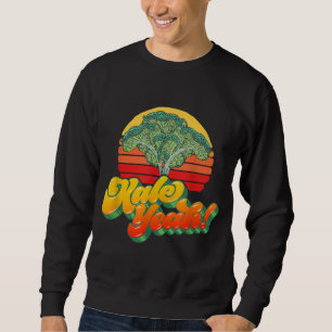 Moletom Kale Sim Funny Vegetable Vintage Retro 80s Sunset