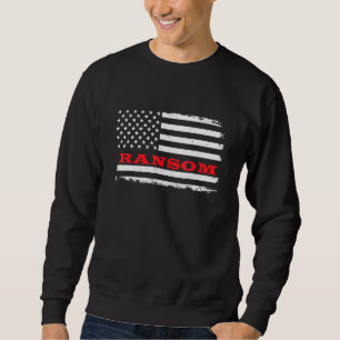 Moletom Kansas American Flag Ransom Usa Patriotic Souvenir