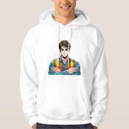 Moletom Kapuzen-Sweatshirt mit Manga-Sicherheitsfachmann