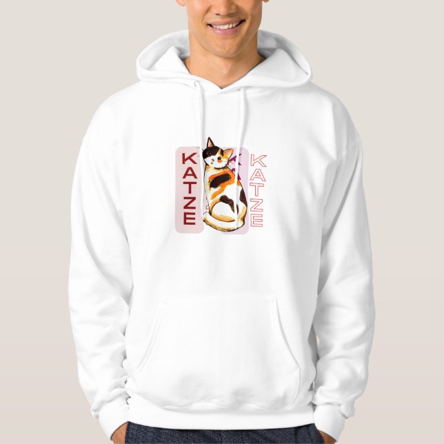Moletom Katze, Simples Gato De Gato Gato Elegante (Frente)