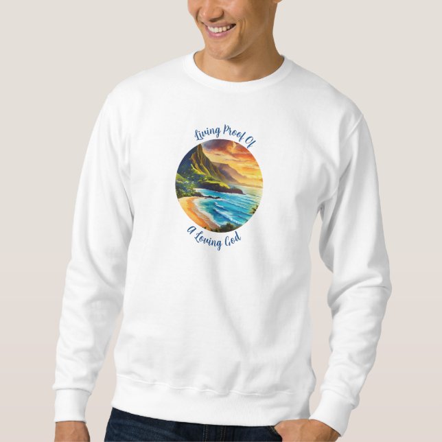 Moletom Kauai Bênçãos: Abrace o Amor Divino Sweatshirt (Frente)
