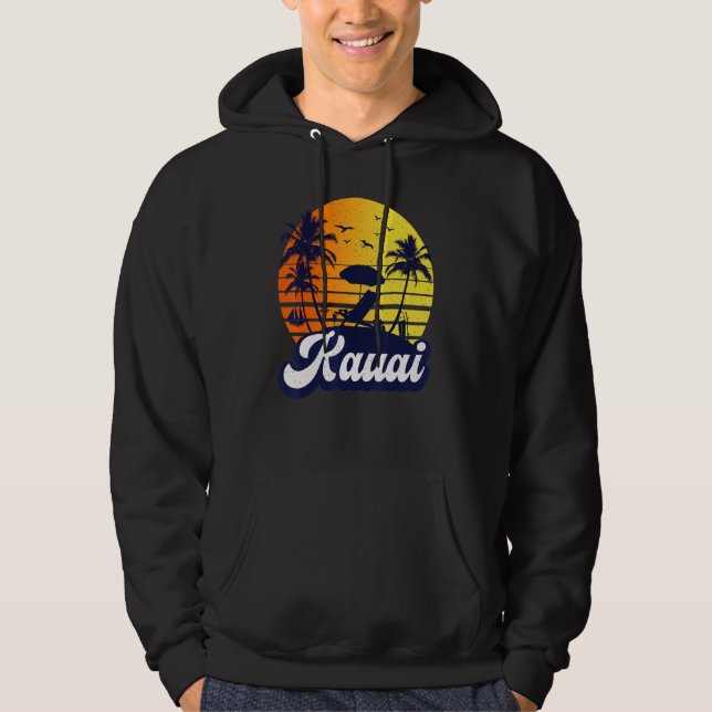 Moletom Kauai Hawaii Hawaiian Sunset Beach Retro (Frente)