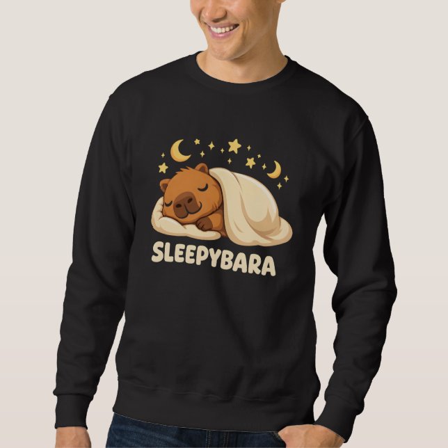 Moletom Kawaii Capybara Sleep Pajamas Sleepybara Cute Capy (Frente)