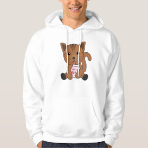 Moletom Kawaii Cat Retro Japonês Morango Leite